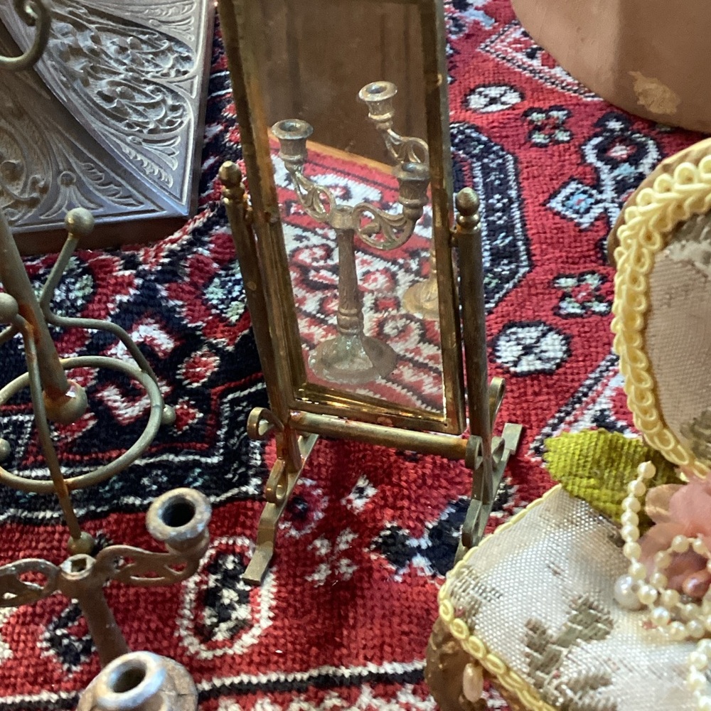 Vintage Dollhouse Furniture Set with Sewing Machine - Picture 6 of 7